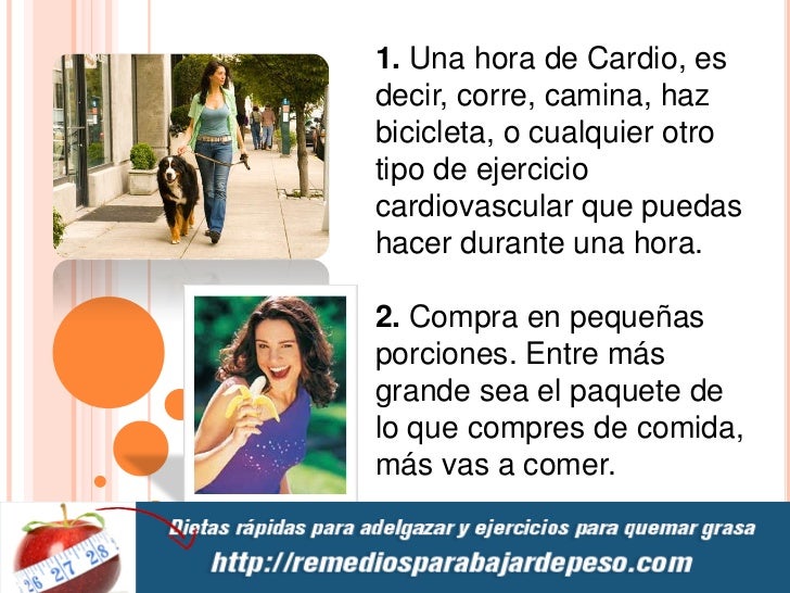 trucos para bajar de peso en una semana trucos para bajar de peso en una semana