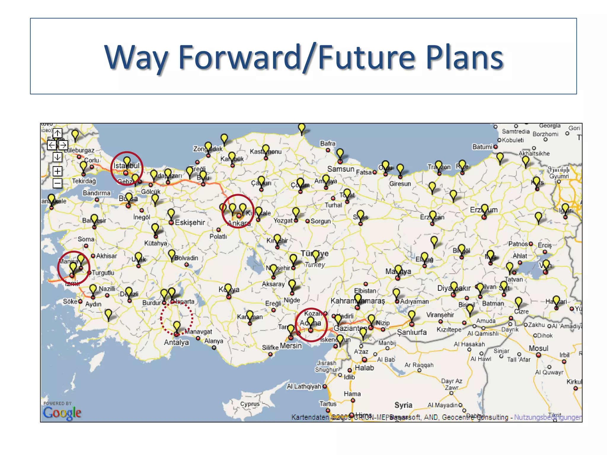 Way Forward/Future Plans
 