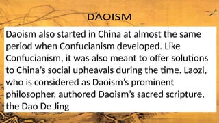 Dao Scripture THE RELIGION OF DIFFERENT CULTURE IN THE PHILIPPINES | PPTX