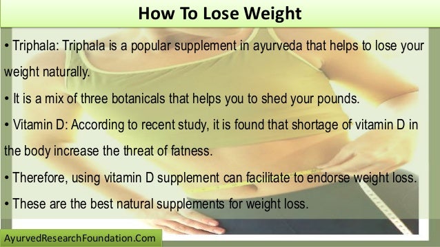 how to lose weight naturally with vitamins