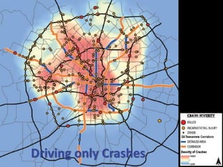 –3
Driving only Crashes
 