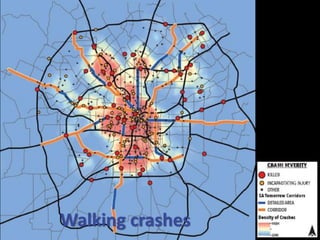 –5
Walking crashes
 