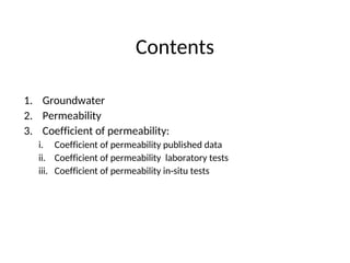 7 - Water in Soil mechanics geotechnical engineering | PPT