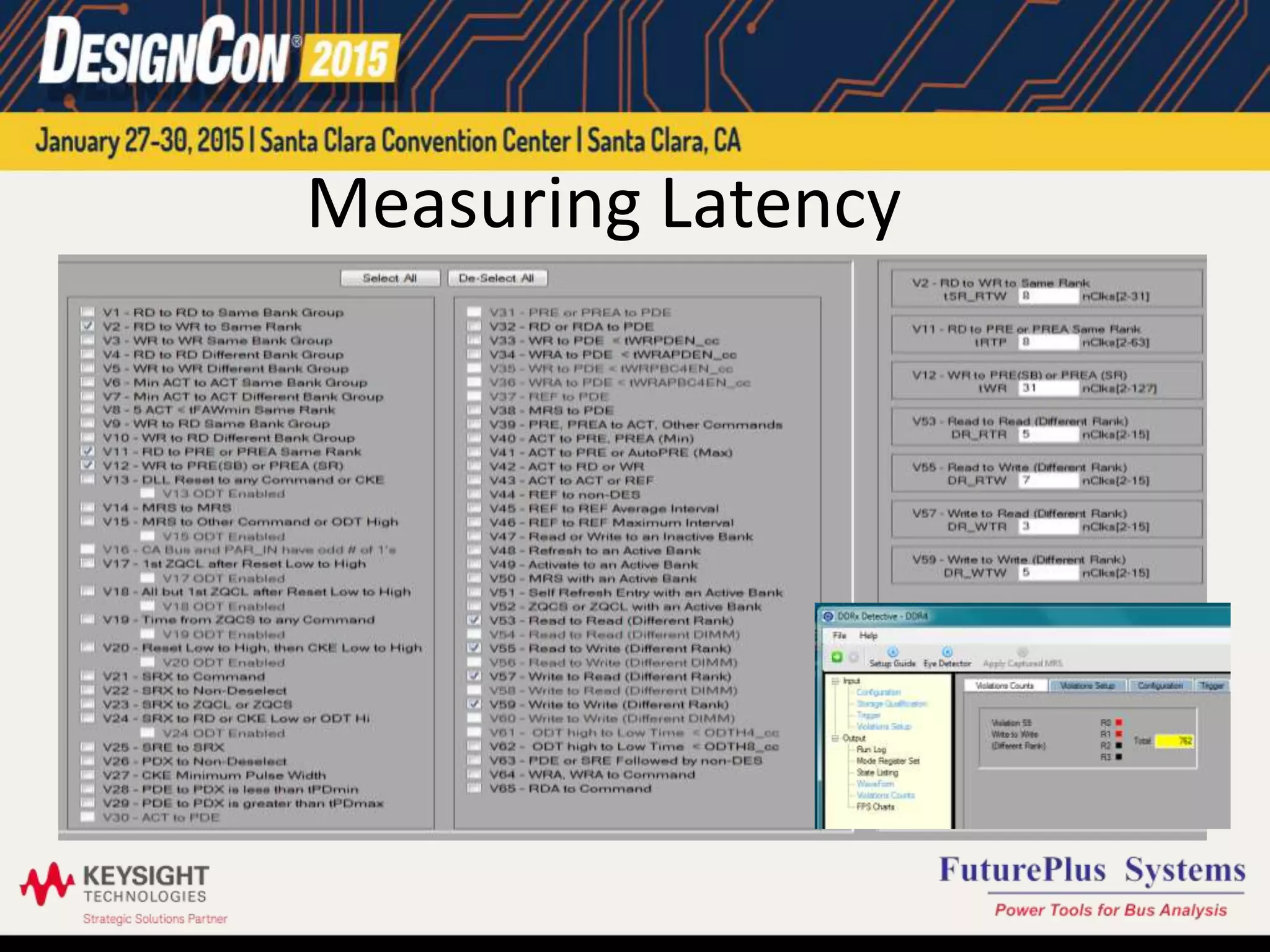Measuring Latency
 