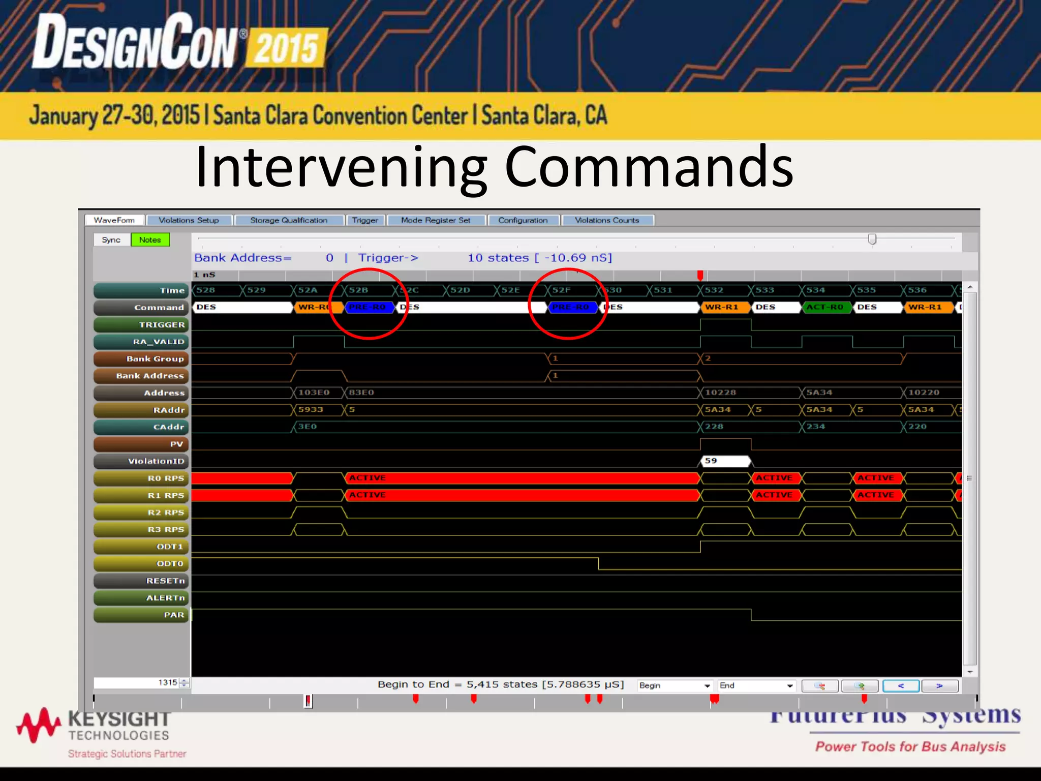 Intervening Commands
 