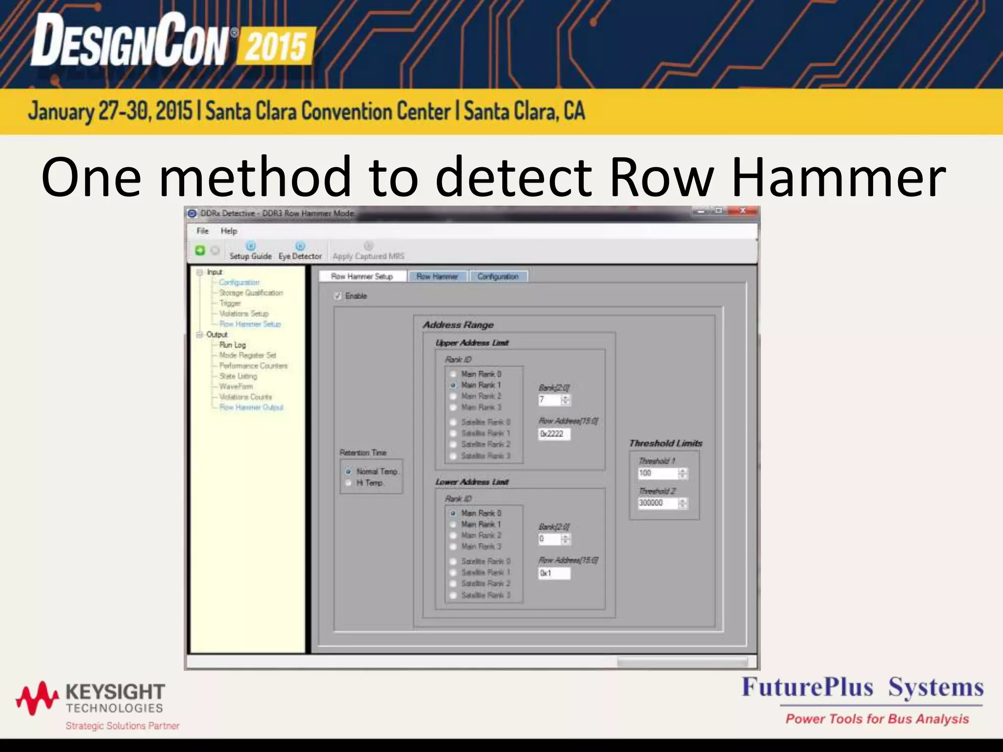 One method to detect Row Hammer
 