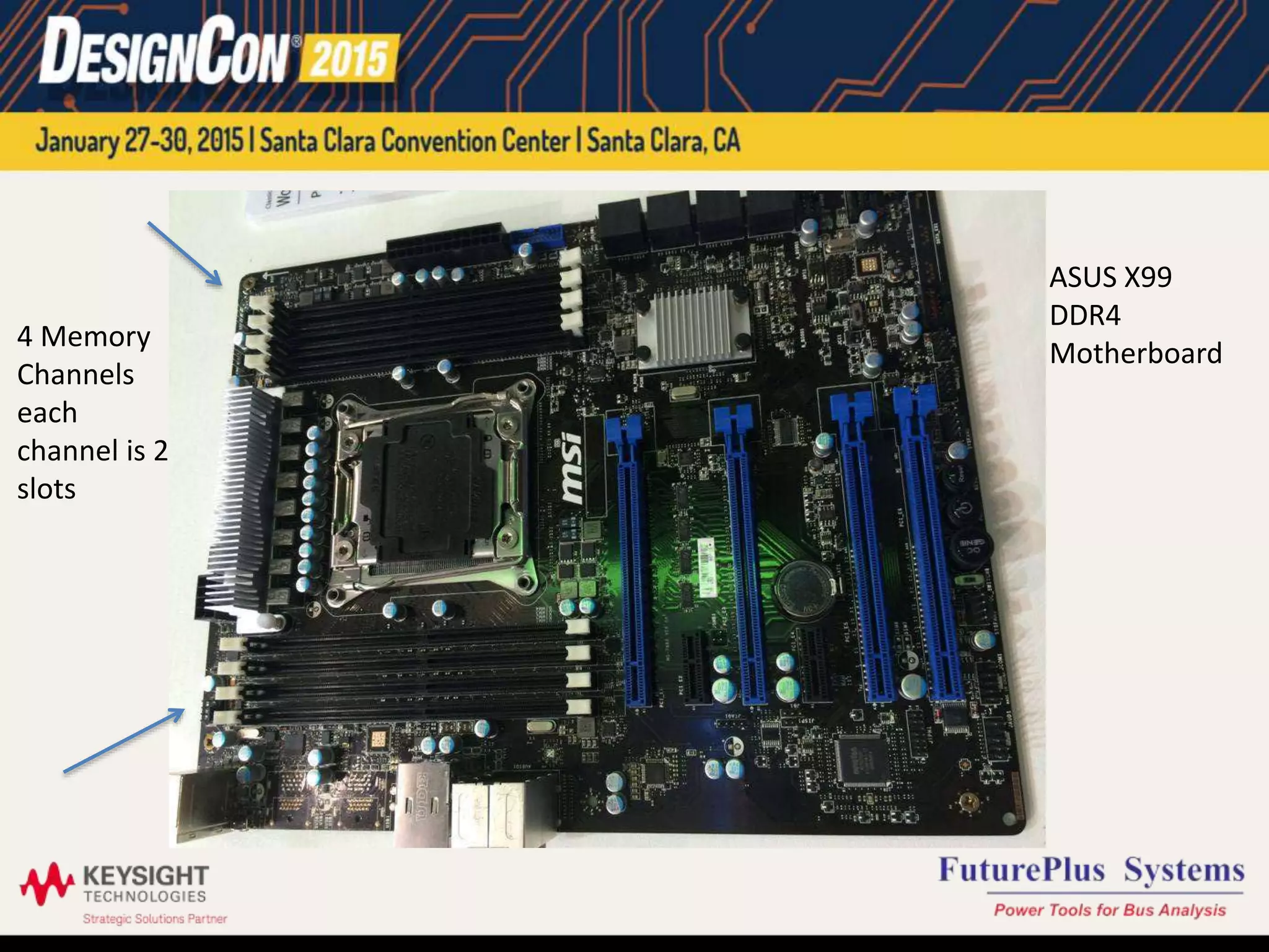 4 Memory
Channels
each
channel is 2
slots
ASUS X99
DDR4
Motherboard
 