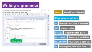 Xtext: writing a grammar | PDF image.
