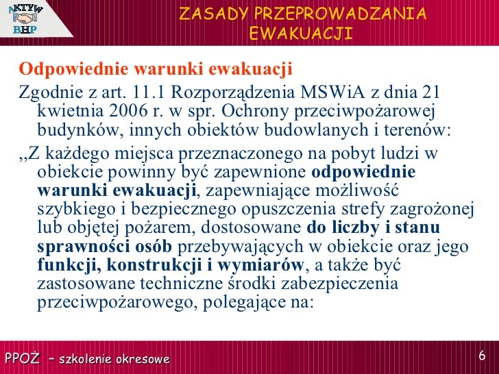 Zbiór Przepisów Określających Zasady Przeprowadzania Wyborów Nazywamy 7. zasady przeprowadzania ewakuacji
