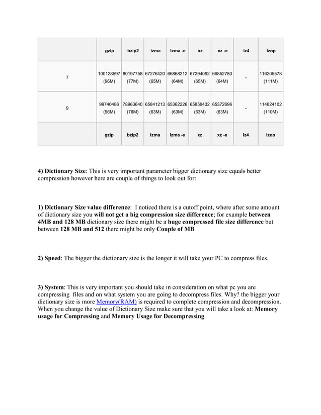 7-zip compression settings guide
