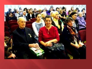 Награждение жителей марьиной рощи памятным знаком "В честь 70 летия полного освобождения Ленинграда от фашистской блокады"