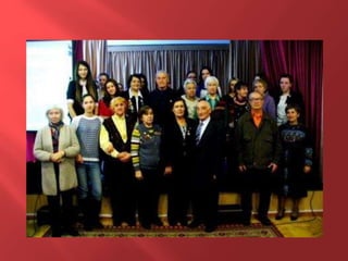 Награждение жителей марьиной рощи памятным знаком "В честь 70 летия полного освобождения Ленинграда от фашистской блокады"