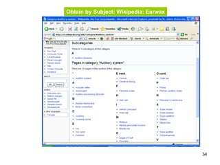 34
Obtain by Subject: Wikipedia: Earwax
 