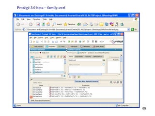 69
Protégé 3.0 beta – family.swrl
 