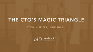 THE CTO’S MAGIC TRIANGLE
SYLVAIN REITER, JUNE 2015
 
