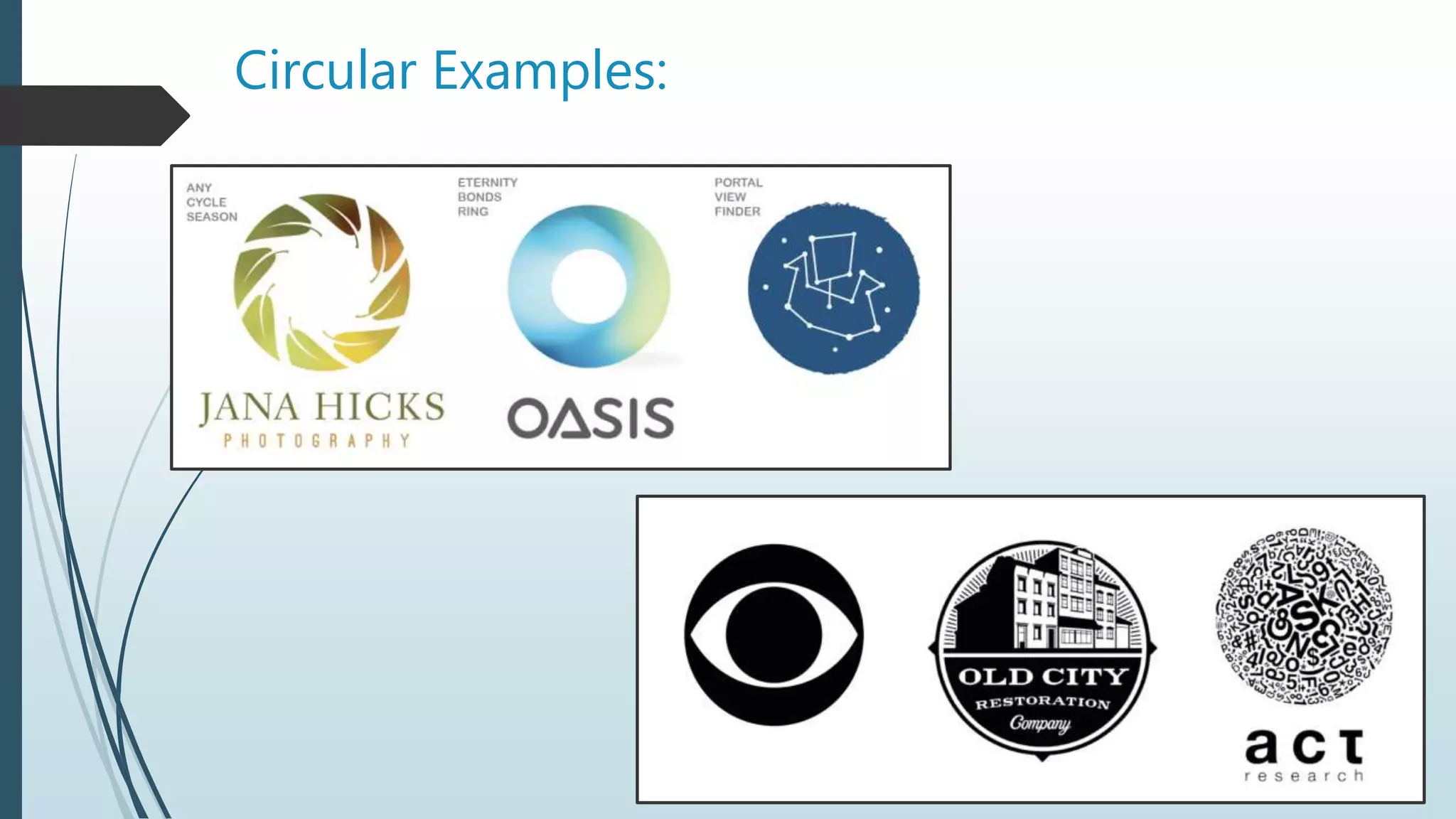 Circular Examples:
 