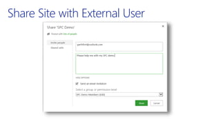 Share Site with External User
 