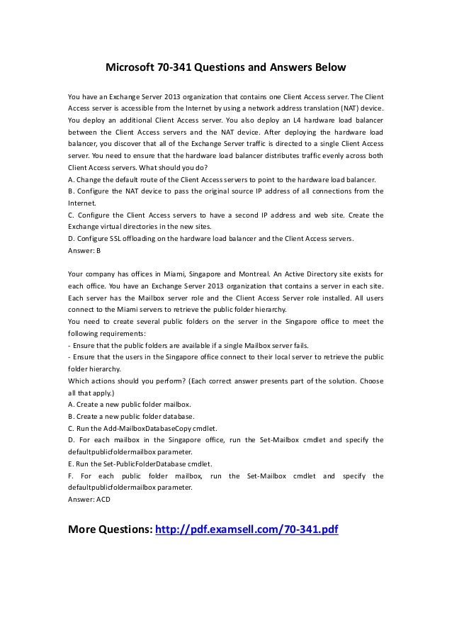 H31-341_V2.5 Examsfragen