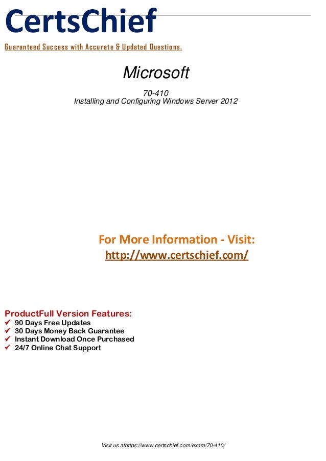 70 410 Latest Certification 70 410 Latest Certification