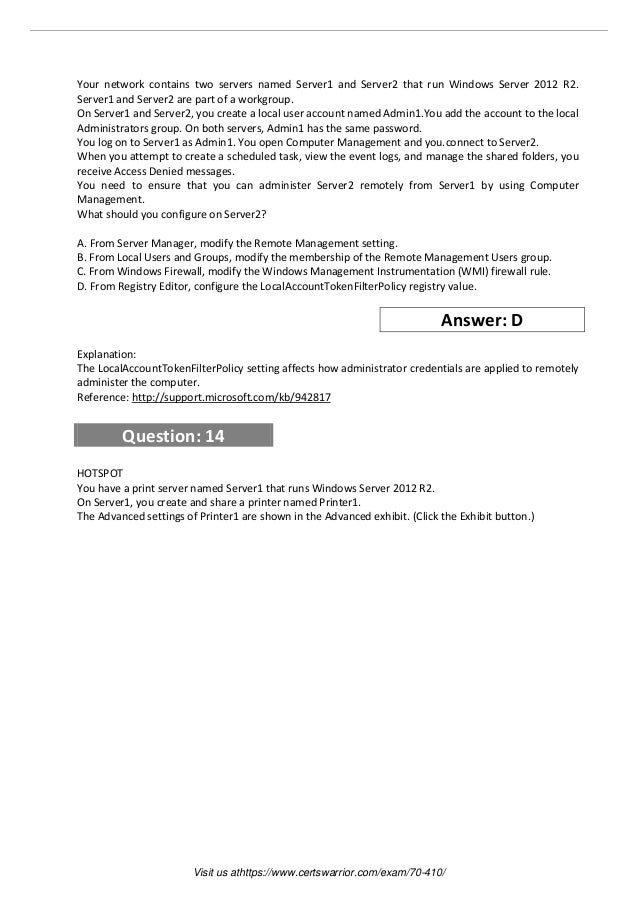 CFR-410 Vorbereitungsfragen