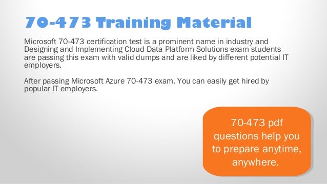 Latest 70-473 Verified Practice Test 473 Exam QA PDF+Simulator