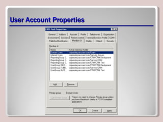 User Account Properties 