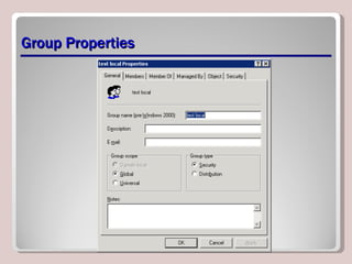 Group Properties 