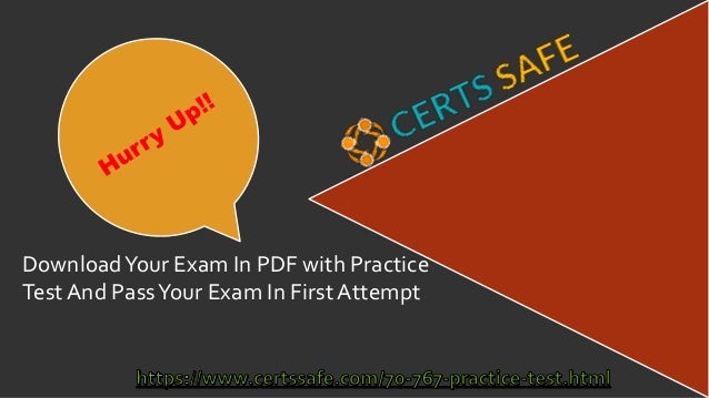 70-767 exam dumps pdf free download