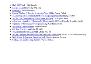 70 Expert Ideas For Better Css | PPT
