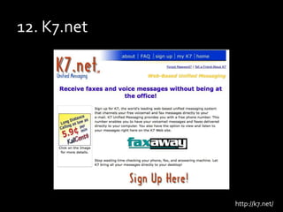 12. K7.net<br />http://k7.net/<br />
