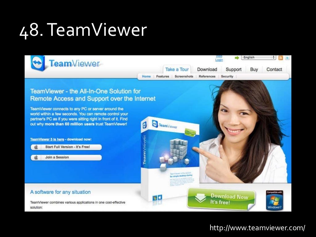 48. TeamViewer http://www.teamviewer.com/