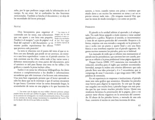 sulta, por lo que prefieren cargar toda la información en el
cuerpo. Es un error. Así se confunden las dos funciones
mencionadas. También se hincha el documento y se aleja de
las necesidades del lector principal.
NOTAS
Otra herramienta para organizar el
contenido son las notas, esas aclaraciones
que van aparte y con letra más pequeña.
Pueden ir al margen,* a pie de página1
o al
final del capítuloª o del documento -¡y tú
mismo puedes experimentar los efectos
que provoca cada posición!
• Las notas en el
margen son las más
próximas al texto re-
ferido y las más fáciles
de leer. Pero exigen
un diseño especial de
la página.
La nota se relaciona con el punto del texto al que se re-
fiere con una llamada, que puede ser un asterisco, un núme-
ro o una letra superíndices -como en el párrafo anterior. Lo
más corriente son las cifras, sobre todo si hay varias notas y
debemos mencionarlas en otras partes del documento, pero
el asterisco es útil para llamar una nota en las tablas y los
gráficos o cuando la prosa incluye cifras.
Suelen ir en notas las referencias bibliográficas, los datos
técnicos o complementarios o los detalles e informaciones
secundarias que sólo interesan a los lectores más minuciosos.
Una nota bien organizada permite que el lector ajetreado se
salte los datos que no le interesan o que el curioso encuentre
lo que busca. Conviene evitar las notas demasiado largas, la
acumulación de notas en una página o lo que hacemos los
J. Las notas a pie de página son muy visibles y bastante prácticas, porque
pueden leerse sin tener que cambiar de página. También son las más corrientes
en los artículos de investigación y en mucha documentación técnica. Pero a pesar
de eso conviene no abusar porque incrementan la complejidad del escrito. Por
eso he dejado sólo dos de las que había en este libro.
60
autores, a veces, cuando vamos con prisas y tenemos que
añadir datos a un escrito: los metemos en notas y así no es
preciso retocar nada más... ¡De ninguna manera! Hay que
usar las notas de modo estratégico y no como un parche.
PÁRRAFOS
El párrafo es la unidad inferior al apartado y al subapar-
tado. No suele llevar epígrafe o título interno y tiene unidad
significativa y gráfica. Respecto al sentido, es monotemático
y trata de un aspecto particular del contenido. Respecto a la
forma, empieza con una entrada o sangrado en la primera lí-
nea y acaba con un punto y aparte final y con una línea
blanca o una interlínea superior con el párrafo siguiente. Al-
gunos escritos numeran los párrafos, pero no es habitual.
Los manuales de estilo que se refieren más extensamente al
párrafo son los periodísticos, que conviene leer con cautela, por-
que no se refieren a la prosa profesional (véase página siguiente).
Duque García (2000: 197) menciona tres manuales de
redacción científica para el inglés que también recomiendan
brevedad, aunque la miden con criterios diferentes: que cada
párrafo lleve una idea principal y 4 o 5 secundarias; que se
componga de unas 3 oraciones, o que tenga entre 100 y 300
palabras de extensión.
En mi experiencia en empresas e instituciones, el párrafo
tiene más valor gráfico que semántico. Abundan los párrafos
muy breves para aligerar la exposición. Se cree que las pági-
nas cargadas con mucha letra y párrafos largos son más pesa-
das que las que tienen muchos párrafos breves. Quizá esta
tendencia favorezca la presentación de la página, pero a mi
parecer tiene efectos negativos en la estructura del conteni-
do. El abuso de los párrafos breves, a menudo de una sola
frase, convierte el escrito en una lista inconexa de ideas.
61
 