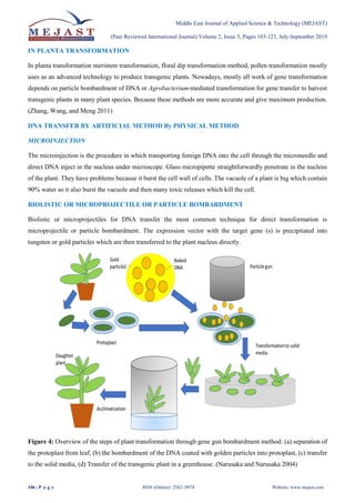 Plant Transformation in Biotechnology | PDF