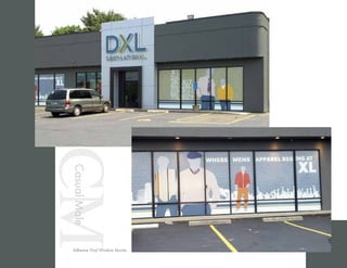 CM
Adhesive Vinyl Window Murals.
CasualMale
 