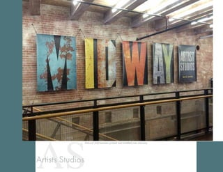 ASArtists Studios
Anti-curl vinyl banners printed and installed over stairway.
 