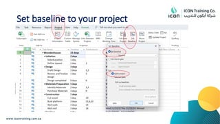 Set baseline to your project
 
