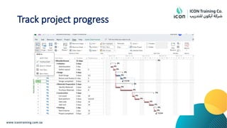 Track project progress
 