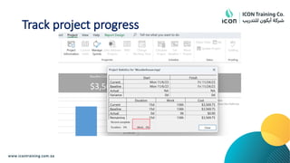 Track project progress
 