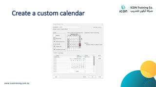 Create a custom calendar
 