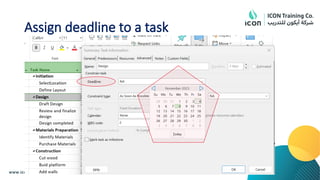 Assign deadline to a task
 
