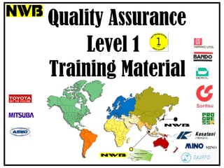 Quality Assurance
Level 1
Training Material
 