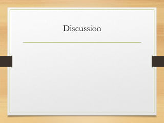 Discussion
 