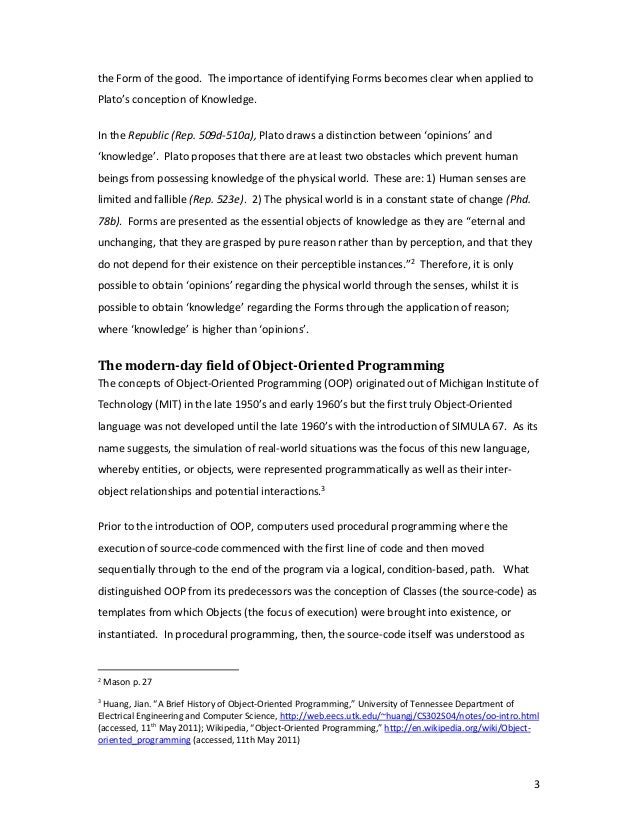 Object essay