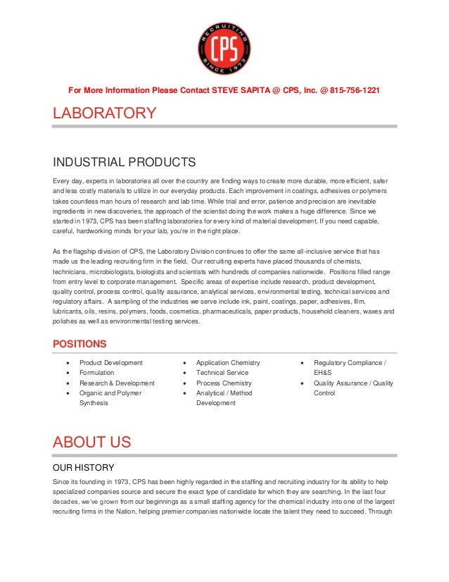 CPS Laboratory Division