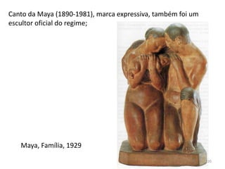 Maya, Família, 1929
Canto da Maya (1890-1981), marca expressiva, também foi um
escultor oficial do regime;
220
 