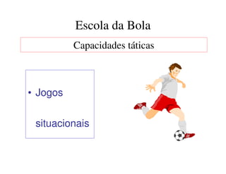 Escola da Bola
          Capacidades táticas



• Jogos


 situacionais
 