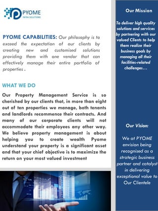 Pyome - Property Maintenance Profile | PDF