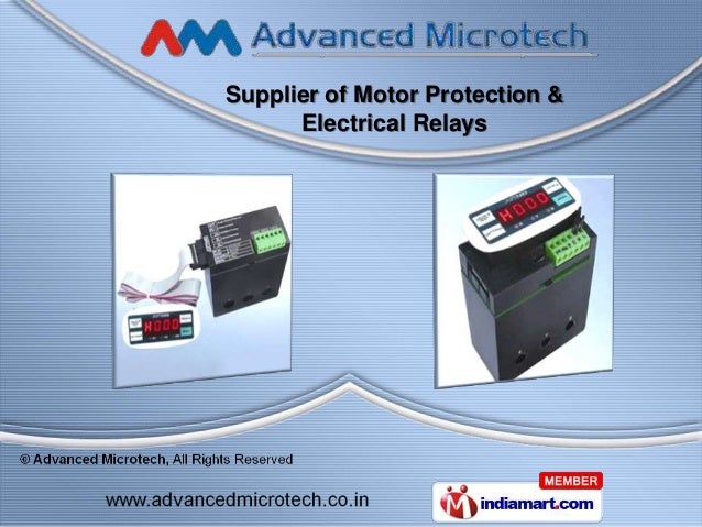 Supplier of Motor Protection &
Electrical Relays
 