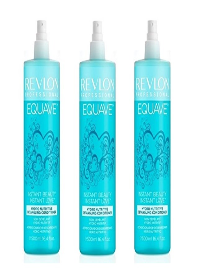 3x500ml Revlon Equave Hydro Detangling Conditioner