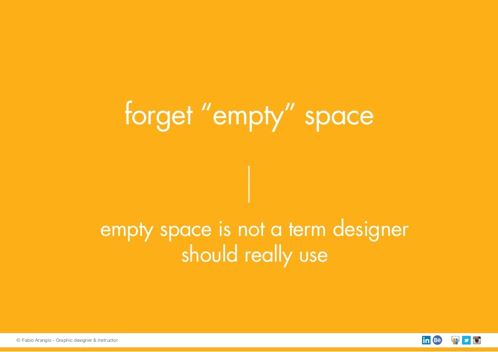 “empty” space empty space
